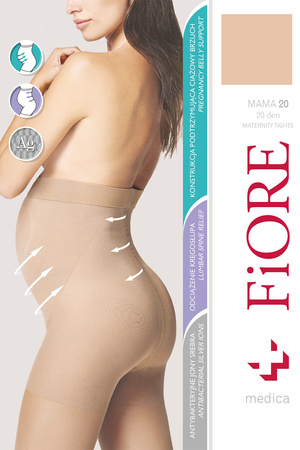 Fiore Mama 20 den M5208 Wyr�b po�czoszniczy rajstopy, natural