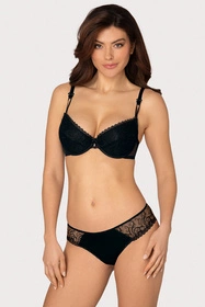 Róża Anuk Biustonosz push-up, czarny