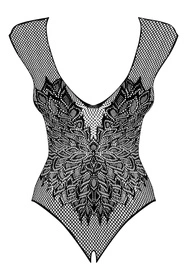 Obsessive B112 teddy Body sexy, czarny