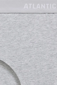 Atlantic 3CLP-009 3-pack Majtki wysokie figi, czarny/różowy/szary melanż