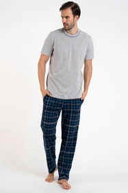 Italian Fashion Ruben kr.r. dł.sp. Nocna piżama, melanż/druk