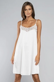 Italian Fashion Dotyk ws.r. krótka Nocna koszula, ecru