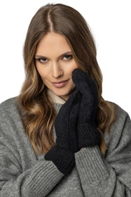 Vivisence 7097Kmpl Komplet kaptur+rękawiczki, czarny