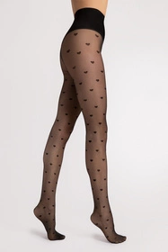 Fiore Heartbeat 20 DEN F5007 Wyrób pończoszniczy rajstopy, black