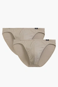 Atlantic 2BMP-014 2-pack Majtki slipy, beżowy