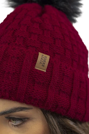 Vivisence 7015Kmpl Komplet czapka+szalik, bordowy