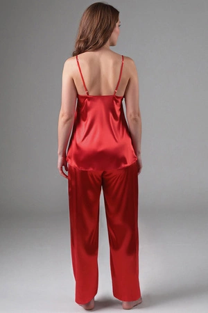 Vivisence 2035 Nocna komplet top + spodnie, czerwony