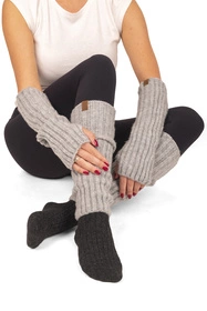 Vivisence 7217 Rękawiczki dzianinowe, szary