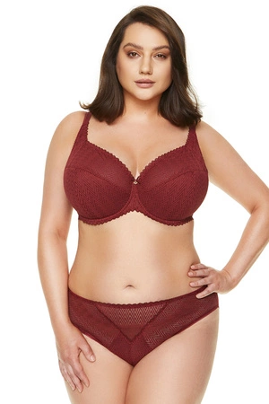 Gorteks Juno/B3 Biustonosz półusztywniany, bordowy