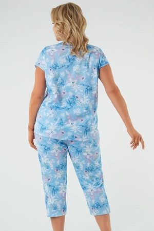 Italian Fashion Kaweri kr.r. sp.3/4 Nocna piżama, druk/niebieski