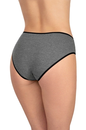 Vivisence 4016 5-pack Majtki figi, gumka czarna: szary/szary/szary/grafit/grafit