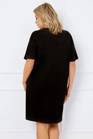 Italian Fashion Cherry kr.r. Nocna koszula, czarny