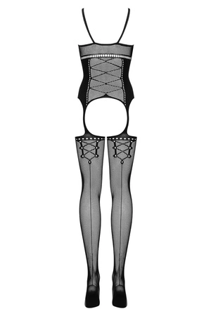 Obsessive Bodystocking G314 Body bodystocking, czarny