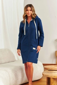 Doctor Nap SMZ.7364 Nocna szlafrok, navy blue