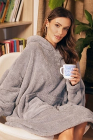 Vivisence 5028 Nocna szlafrok, szary