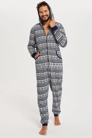 Italian Fashion Alaska Men dł.r. dł.sp. Nocna kombinezon, granat