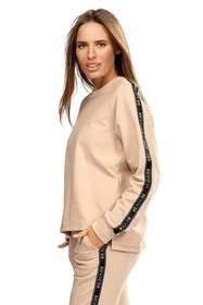 Reviver F5593 Bluza nierozpinana, beżowy