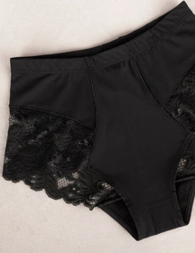 Wol-Bar Slimea Majtki figi modelujące, czarny