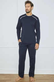 Italian Fashion Zbyszek dł.r. dł.sp. Nocna piżama, granat/granat