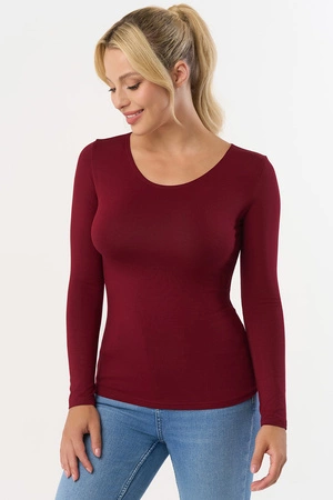 Babell Manati dł.r. Bluzka klasyczna, bordo