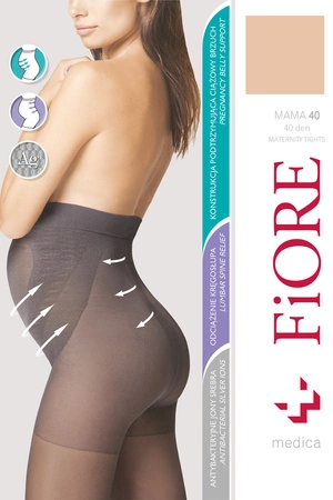 Fiore Mama 40 den M5209 Wyrób pończoszniczy rajstopy, natural