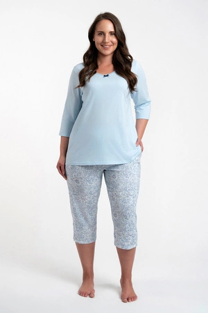 Italian Fashion Salli r.3/4 sp.3/4 Nocna piżama, niebieski/druk