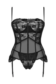 Obsessive Serena Love corset Gorset sexy, czarny