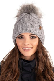 Vivisence 7014 Kmpl+R Komplet czapka+komin+rękawiczki, jasnoszary