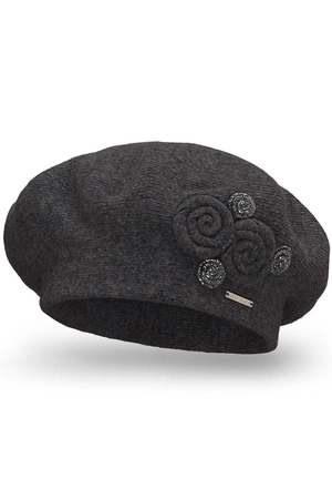 Vivisence 7037 Nakrycie głowy beret, ciemnoszary