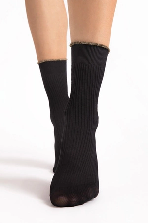 Fiore Sassy 40 DEN G1195 Wyrób pończoszniczy skarpetki, black