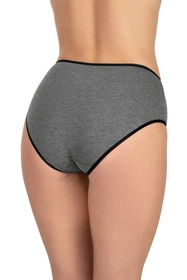 Vivisence 4017 3-pack Majtki wysokie figi, gumka czarna: szary/róż/grafit