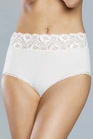 Italian Fashion Jamajka maxi Majtki wysokie figi, biały