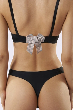 Julimex BA-19 kokarda na zapięcie 2-rzędowa Akcesoria do biustonosza zapięcie, check