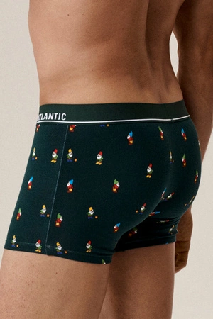 Atlantic 2GMH-031 2-pack Majtki bokserki, ciemnozielony/granatowy