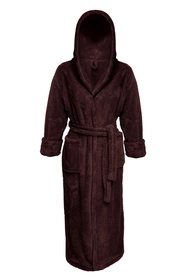 Dkaren 130 z kapturem Nocna szlafrok, czekolada