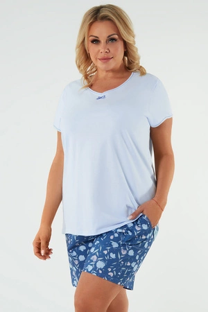 Italian Fashion Tulip kr.r. kr.sp. Nocna piżama, niebieski/druk