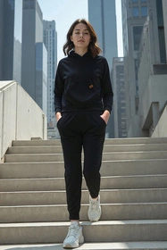 Vivisence 9003 Bluza nierozpinana, czarny