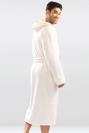 Dkaren 130 z kapturem Nocna szlafrok, ecru