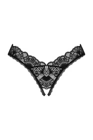Obsessive Donna Dream crotchless thong Majtki stringi otwarte, czarny
