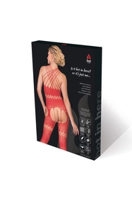 Hot in Here Demonic Body bodystocking, czerwony