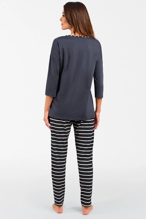 Italian Fashion Betty r.3/4 dł.sp. Nocna piżama, grafit/druk