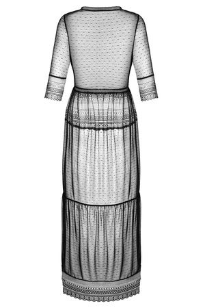 Obsessive Estiqua peignoir Nocna peniuar, czarny