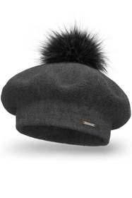 Vivisence 7035 Nakrycie głowy beret, ciemnoszary