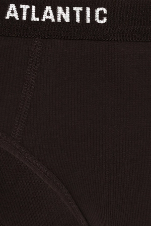 Atlantic 3MP-157 Majtki slipy, grafit-czarny-czekoladowy