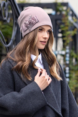 Vivisence 7080 Nakrycie głowy czapka, pudrowy róż