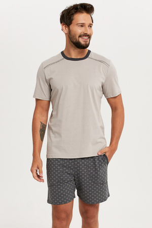 Italian Fashion Abel kr.r. kr.sp. Nocna pi�ama, be�/druk