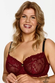 Lupo 2630 BIG Biustonosz miękki, burgundowy