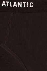 Atlantic 3MP-157 Majtki slipy, grafit-czarny-czekoladowy