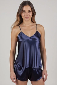 Vivisence 2053 Nocna komplet top + szorty, granat