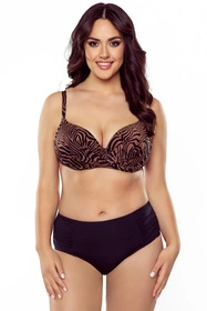 Vivisence 3209 Kostium kąpielowy biustonosz usztywniany, brązowo-czarny